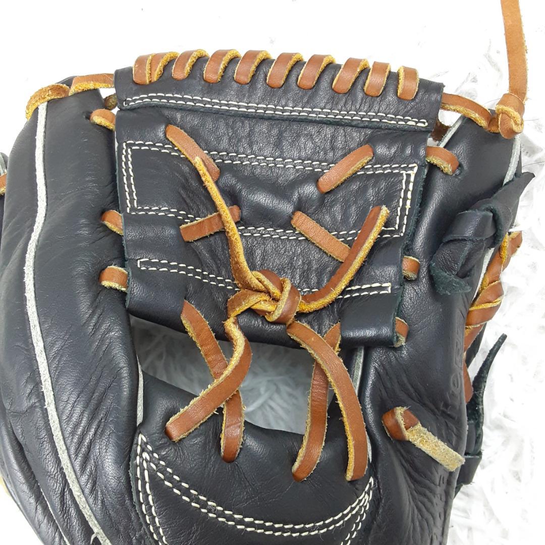 美品◎MIZUNO Global Elite RG 少年軟式内野用グローブ 黒茶