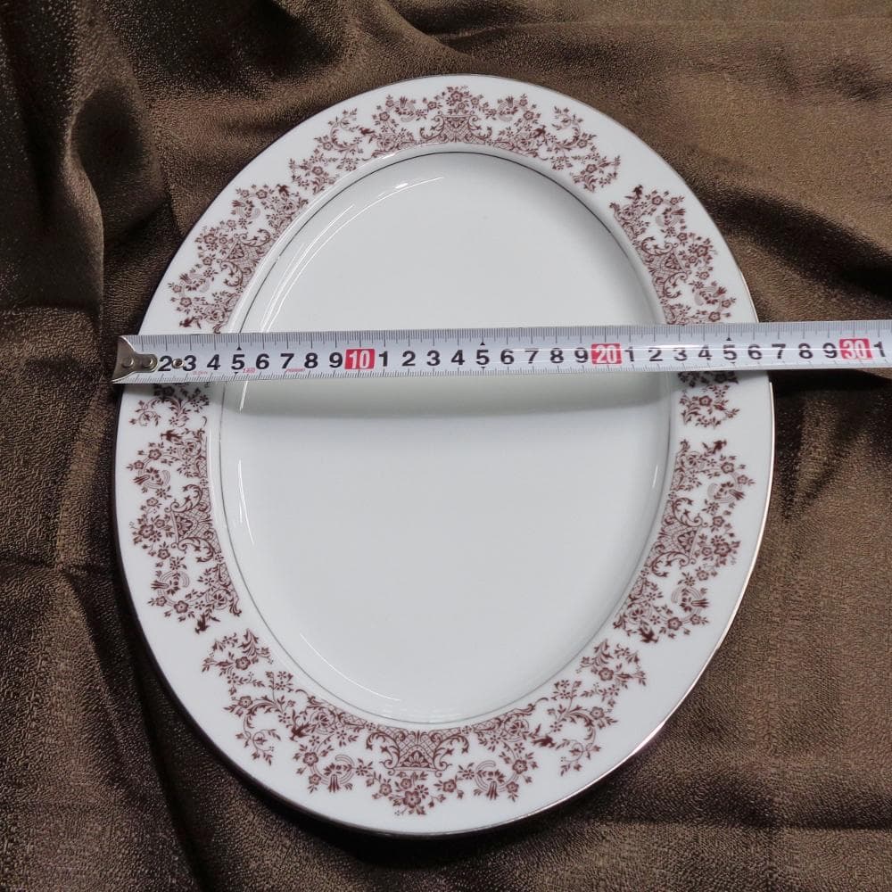 ノリタケＲＣ　プラチナラインオーバルプレート　大皿　2枚セット
