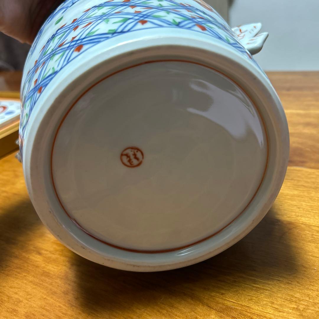 【レア】陶器ワインクーラー　庫山窯　前畑陶器　縁起商店　縁起物　めで鯛