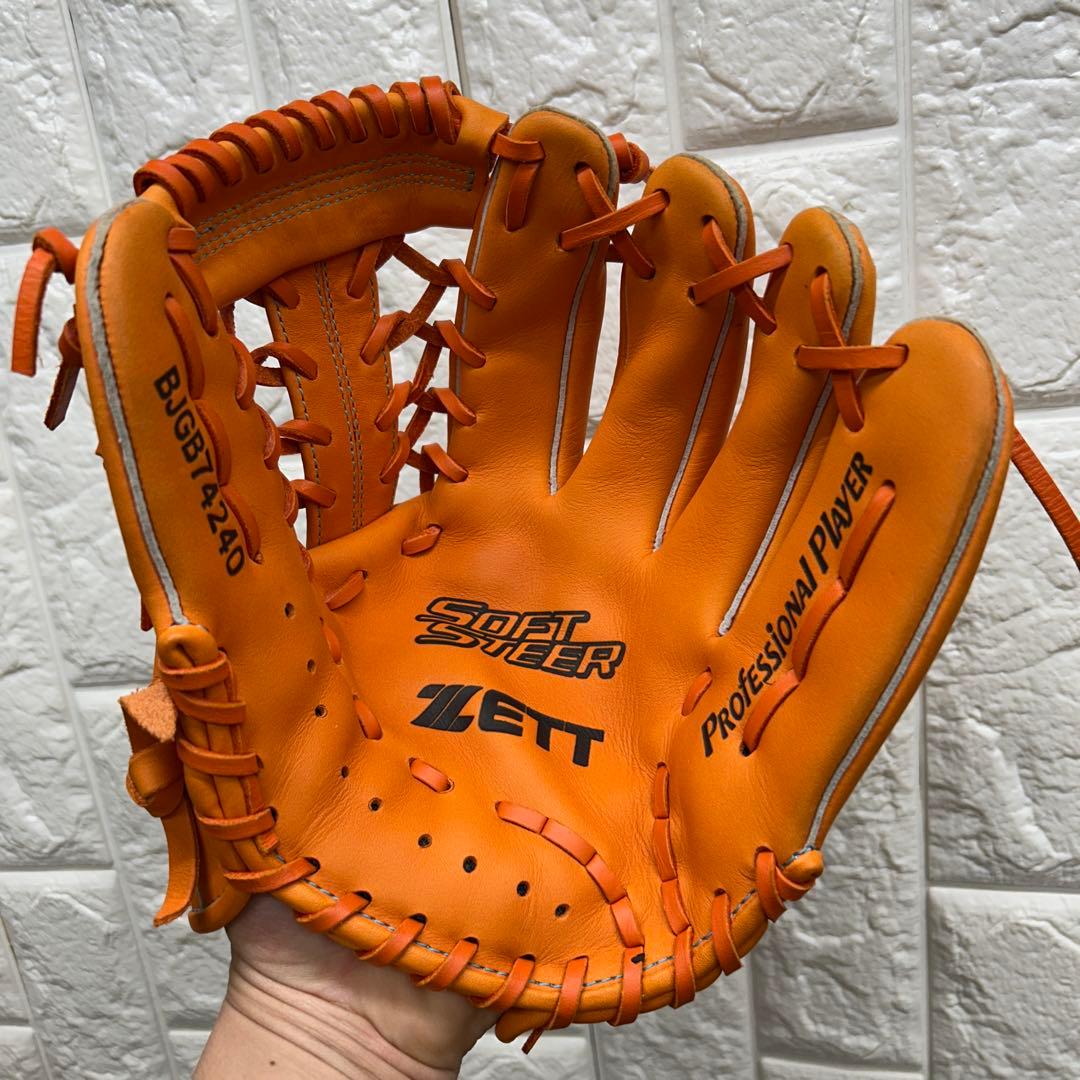 【美品】野球 グローブ 軟式 少年野球 ゼット ZETT 内野手 外野手