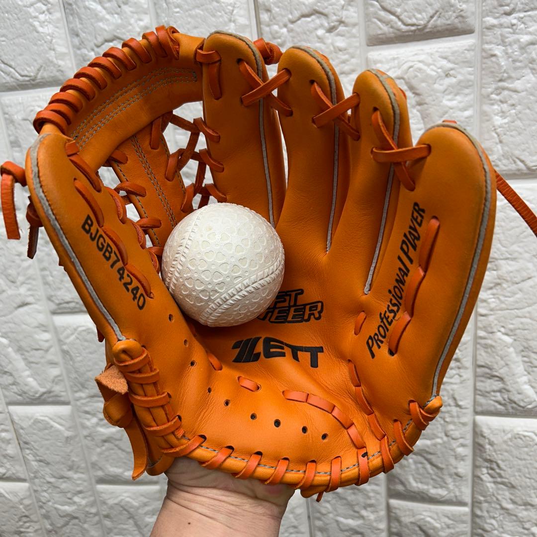 【美品】野球 グローブ 軟式 少年野球 ゼット ZETT 内野手 外野手