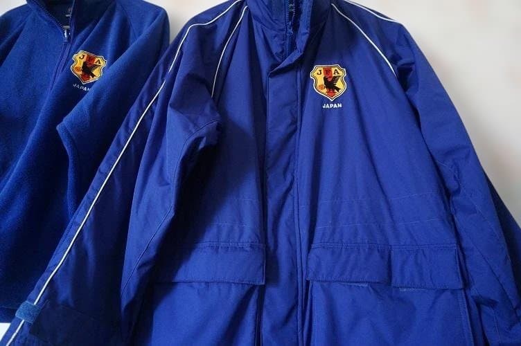 JFA サッカー 日本代表 サムライブルー 裏ボアライナー付きベンチコート