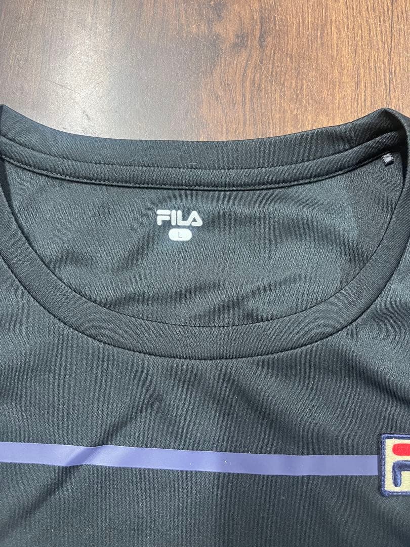 FILA テニスウェア セットアップ　黒/グレー