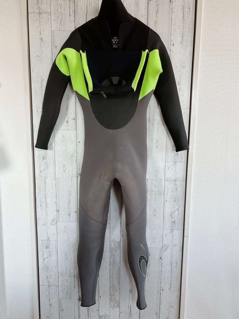RIPCURL セミドライ フロントジップ ラバー 起毛 リップカール 4/3