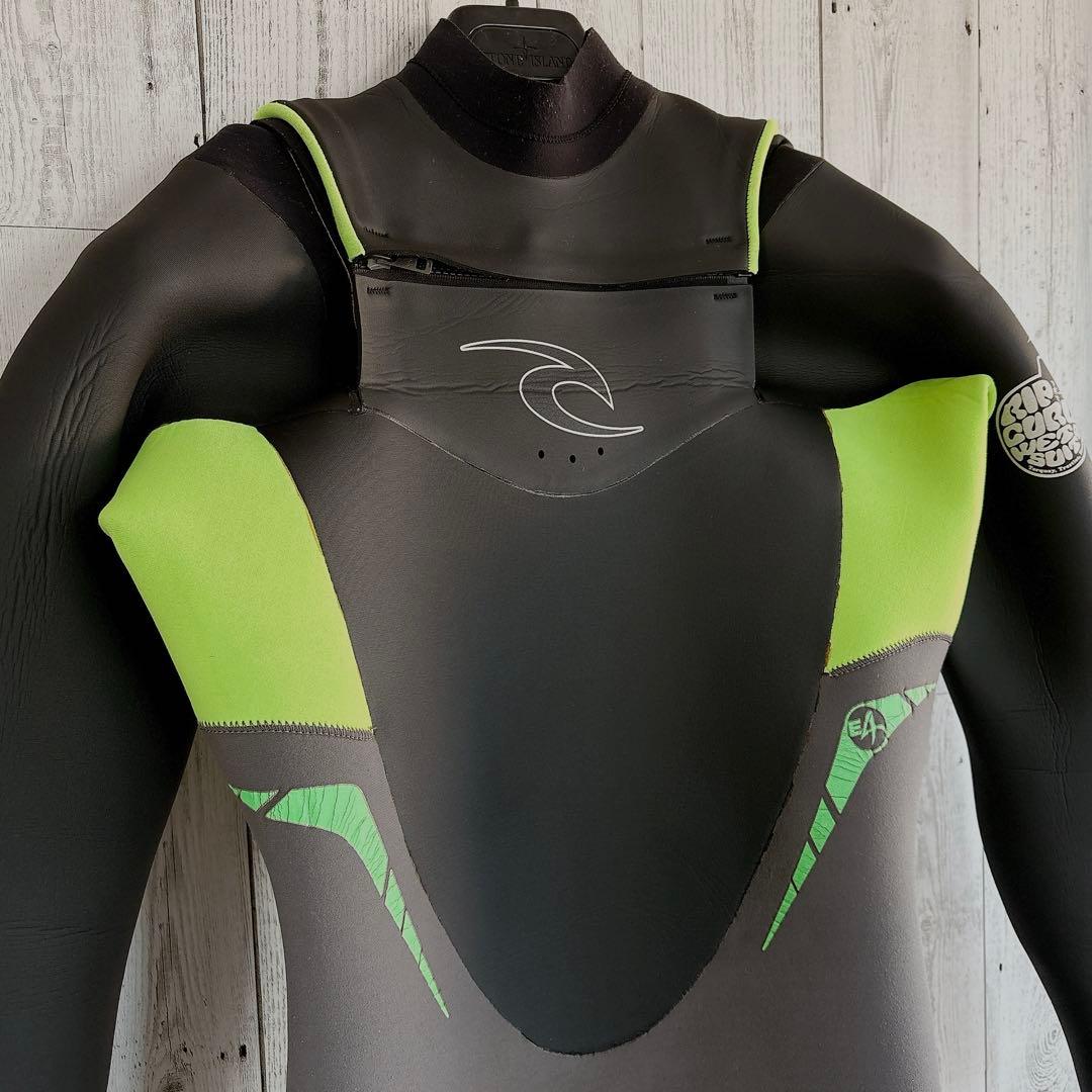 RIPCURL セミドライ フロントジップ ラバー 起毛 リップカール 4/3