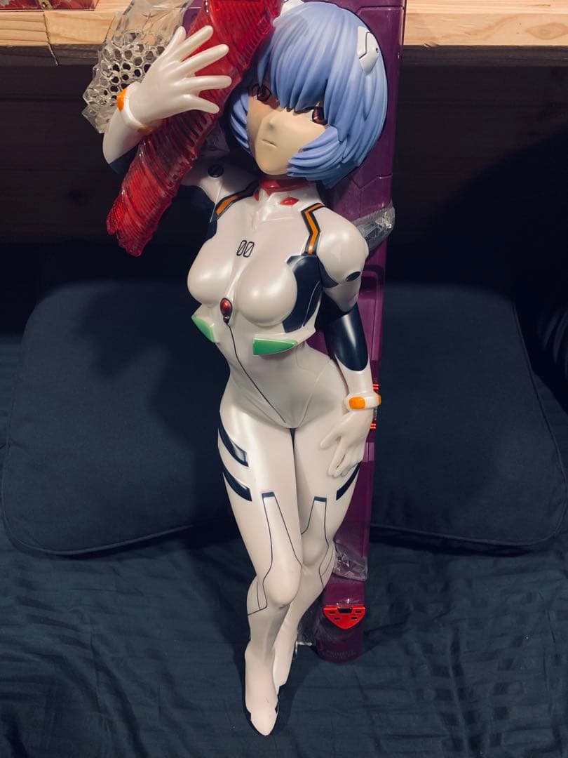 綾波レイ　非売品ジャンボフィギュア/エクストリームバトルver.入手困難　希少