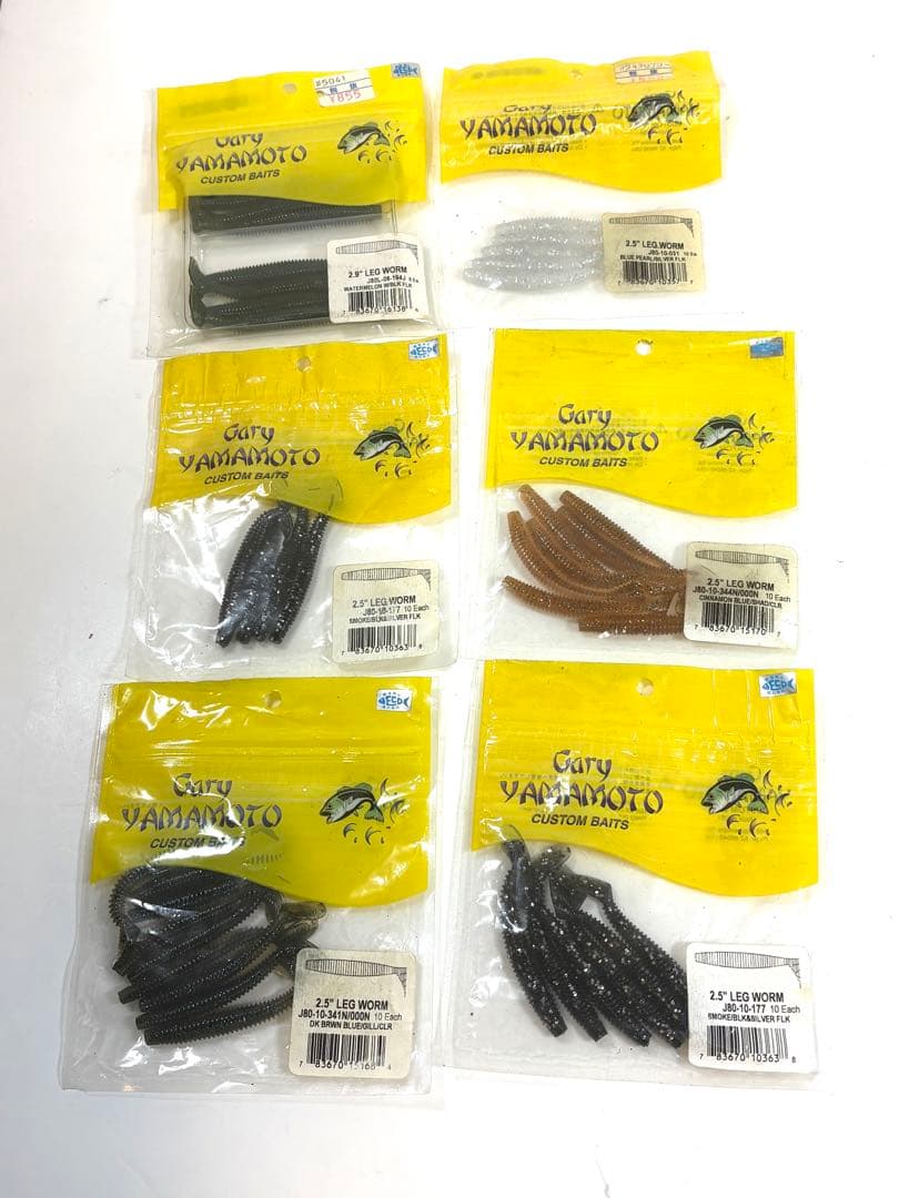 Gary Yamamoto ゲーリーヤマモト ソフトルアー大量 開封使用あり