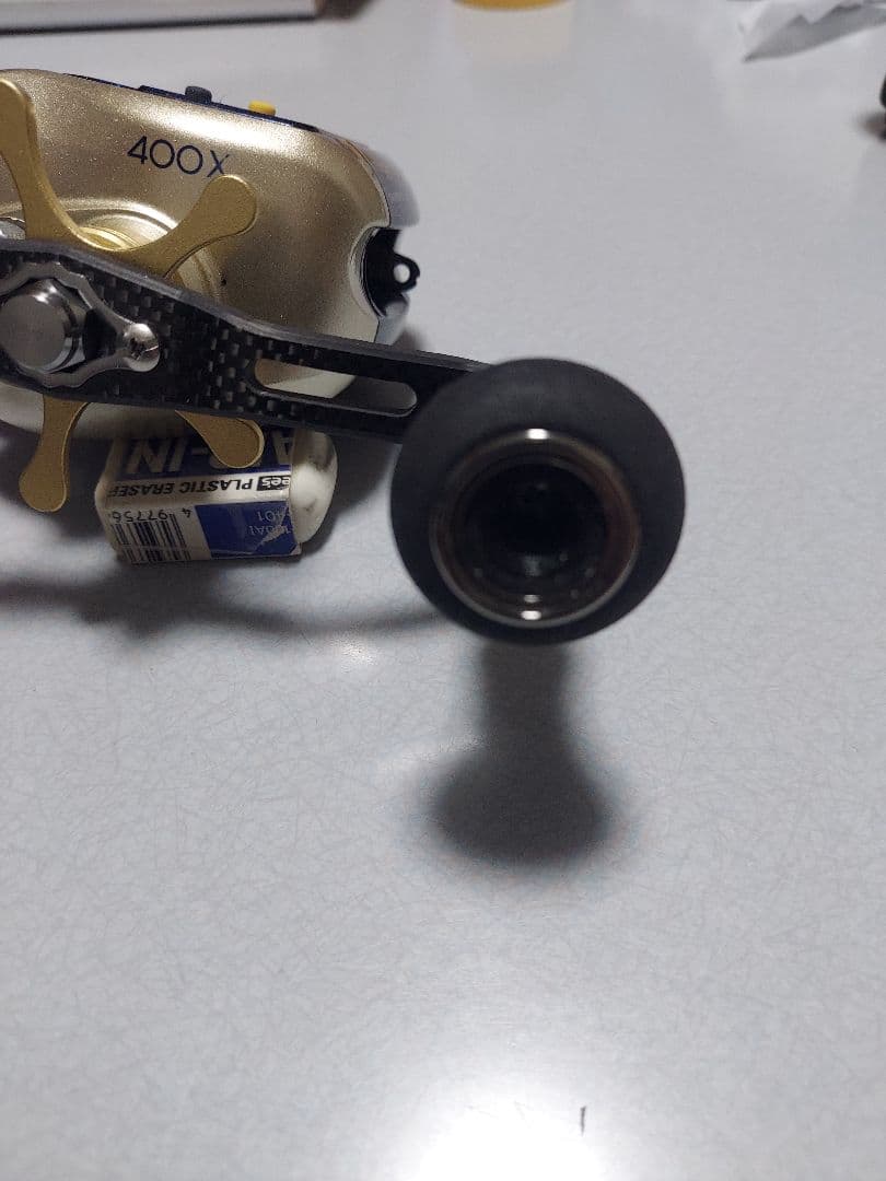 シマノ SC クイックファイヤー小船EX 400EX ハンドル交換