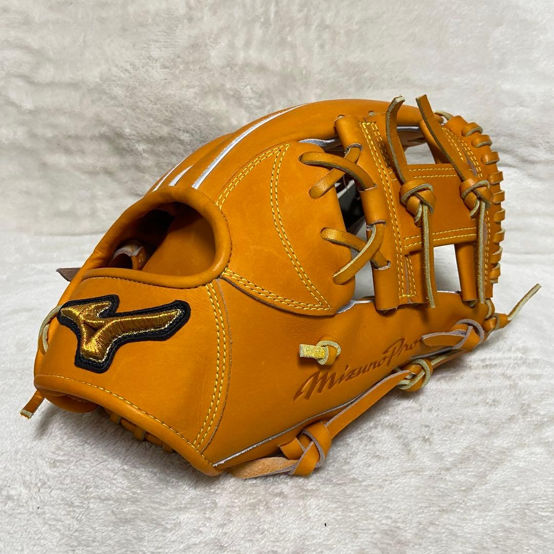 希少　新品タグ付き　ミズノプロ　岸本耕作　硬式　グローブ　内野手　耕作