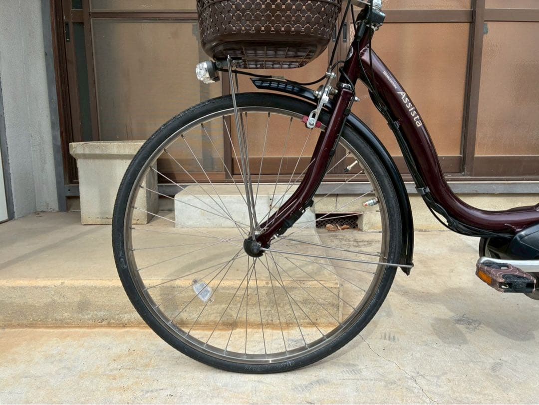 電動自転車　№8597 ブリヂストン アシスタ 26インチ 茶色