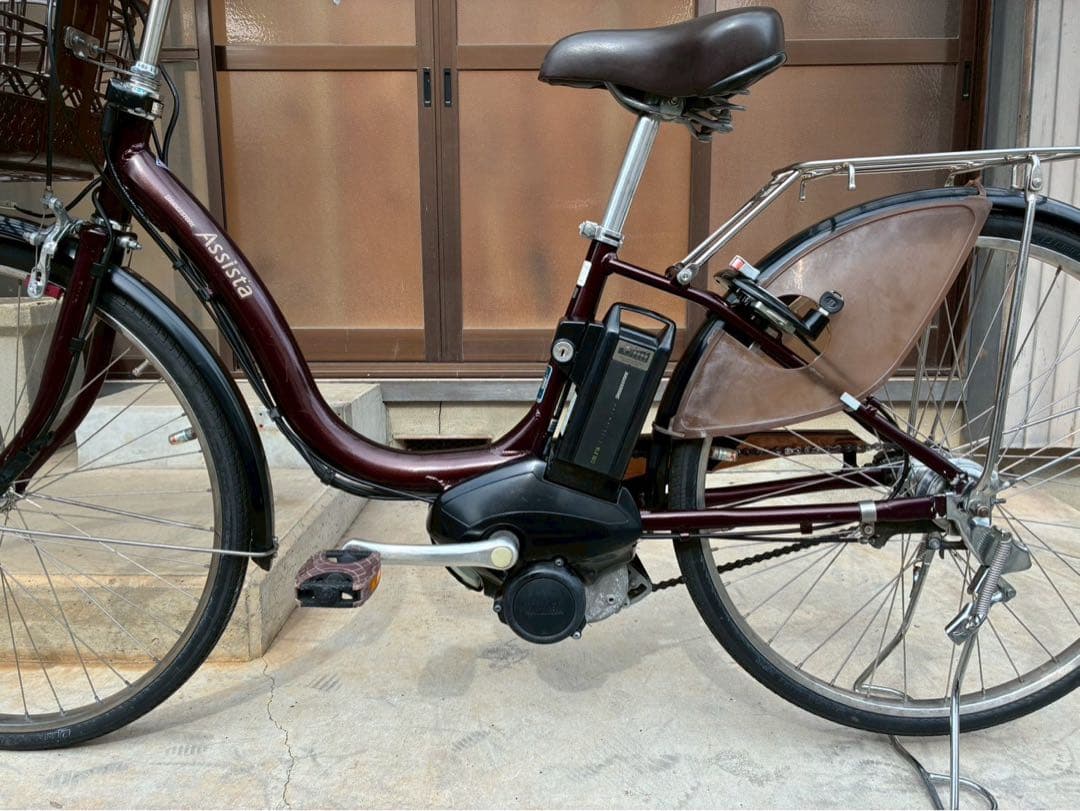 電動自転車　№8597 ブリヂストン アシスタ 26インチ 茶色