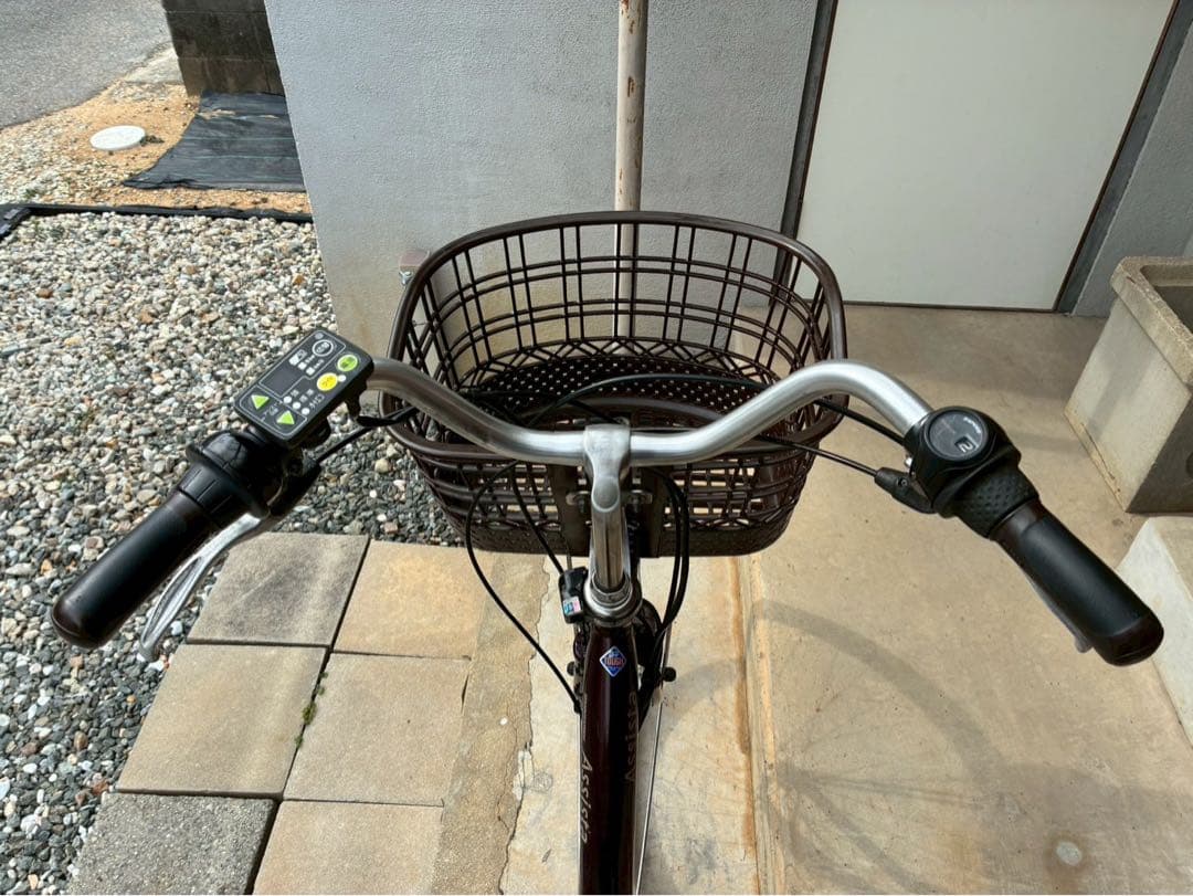 電動自転車　№8597 ブリヂストン アシスタ 26インチ 茶色