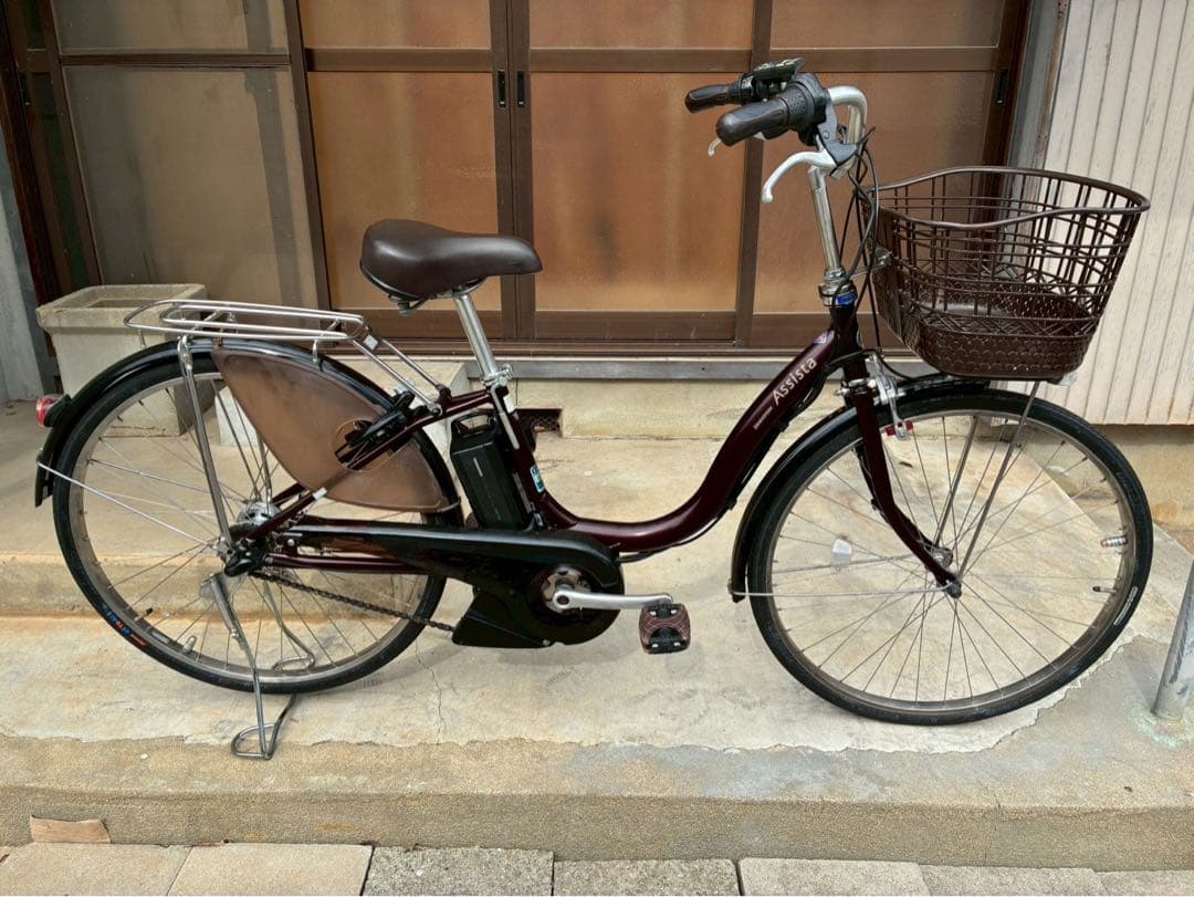 電動自転車　№8597 ブリヂストン アシスタ 26インチ 茶色