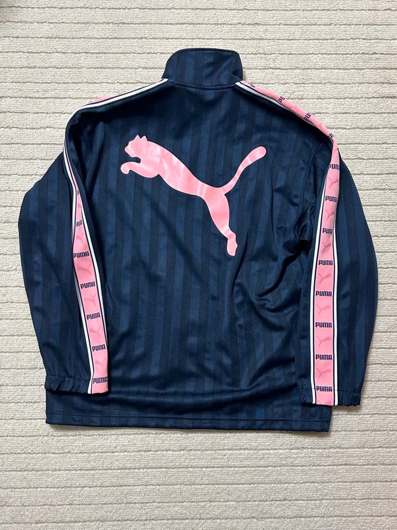 PUMA プーマ　ジャージ上下セット ネイビー/ピンク　Y2K 人気色　廃盤品