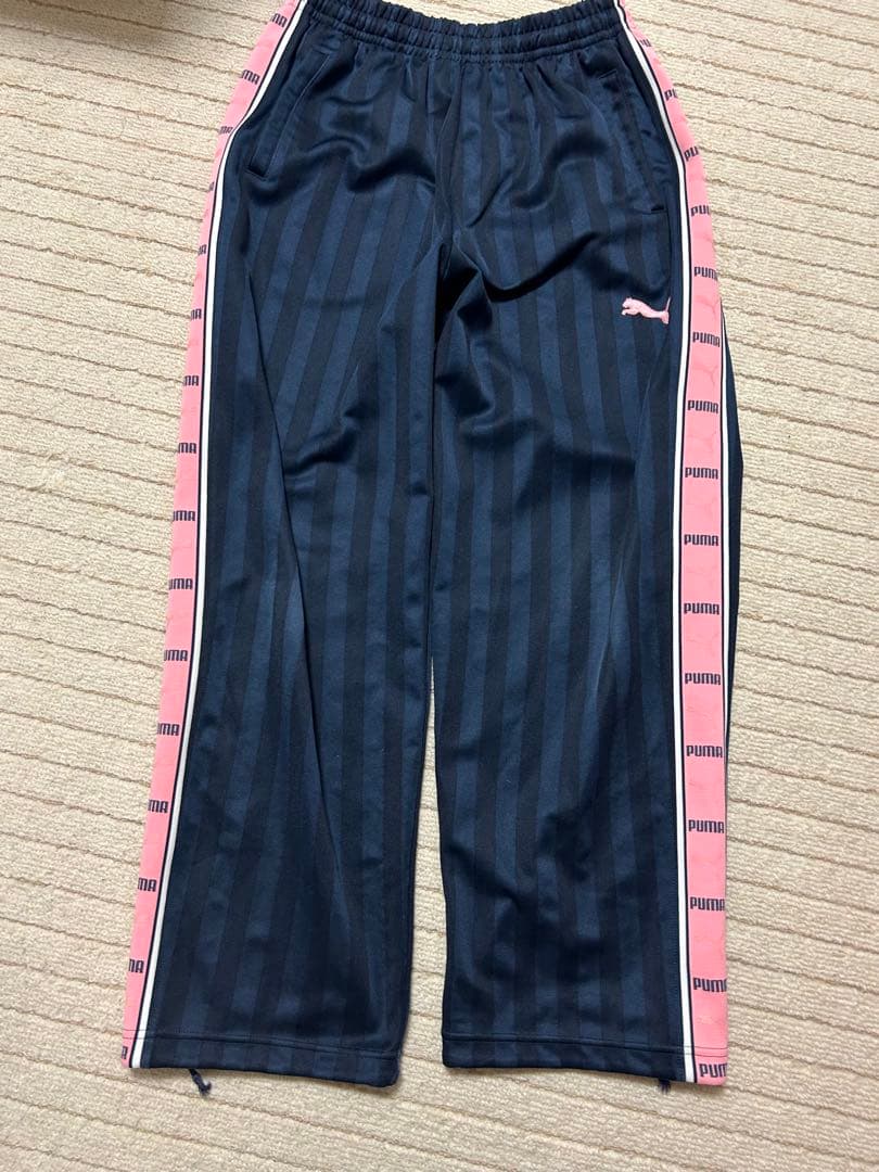 PUMA プーマ　ジャージ上下セット ネイビー/ピンク　Y2K 人気色　廃盤品