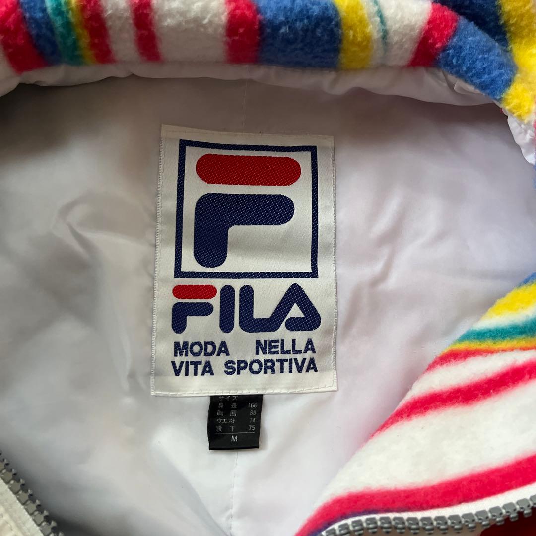 FILA スキーウェア スケボー カラフル 防寒 ビンテージ　上下セット