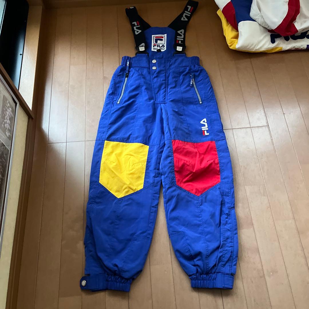 FILA スキーウェア スケボー カラフル 防寒 ビンテージ　上下セット