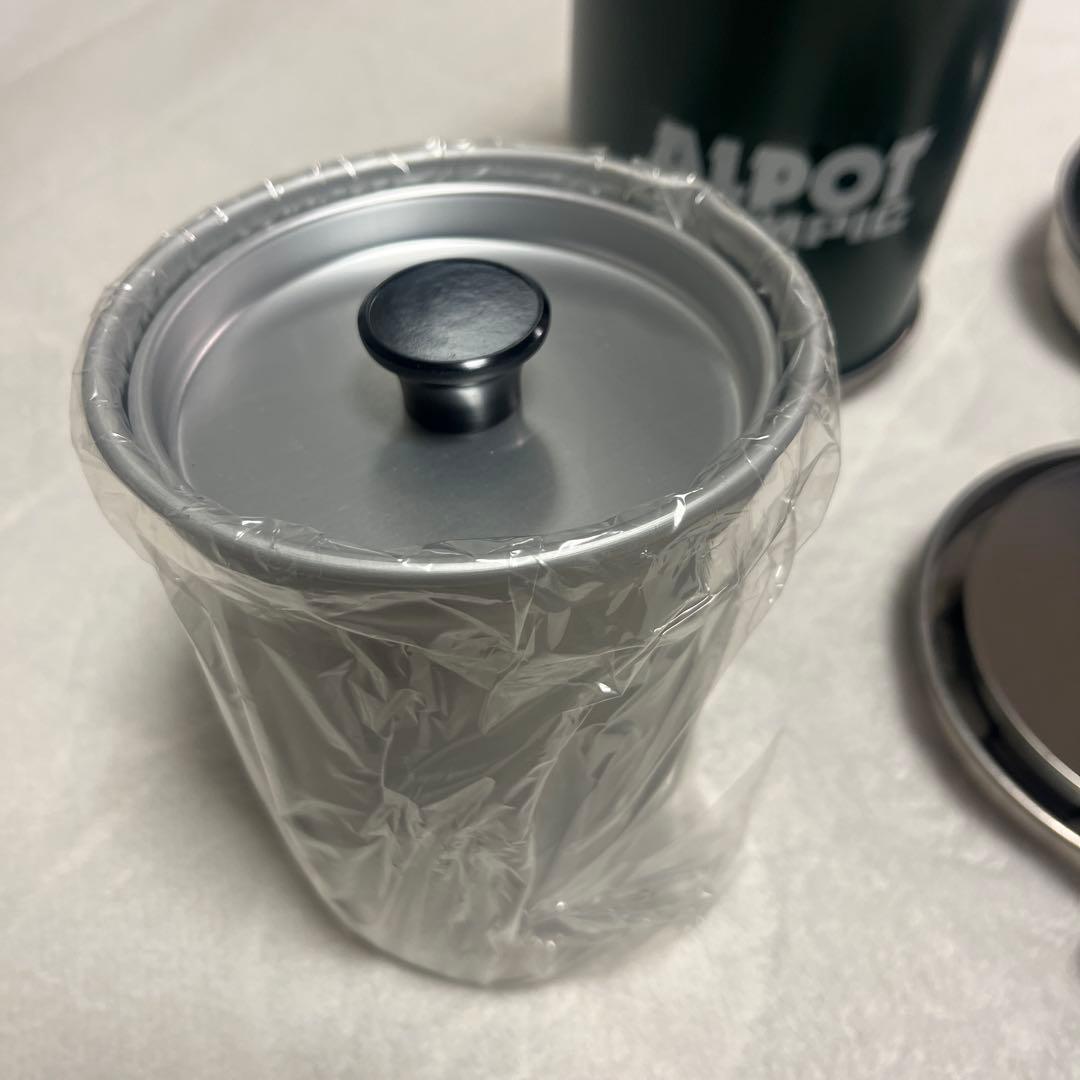 オリムピック ALPOT アルポット グリーン アルコールストーブ 調理器具