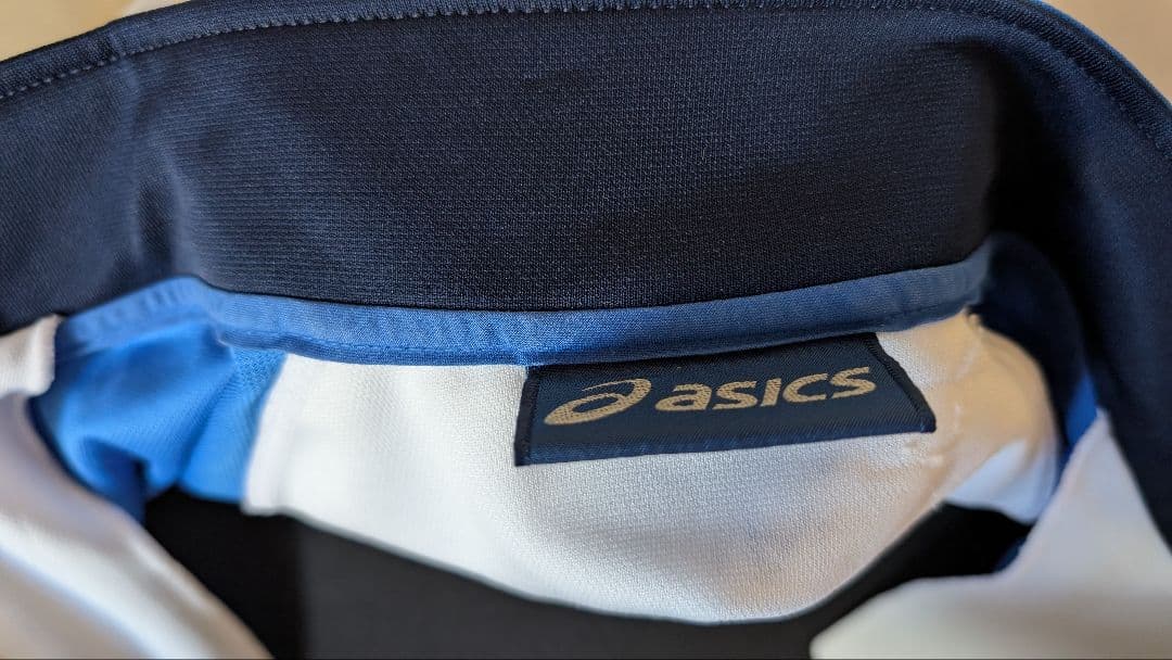 ASICS YGUジャージジャケット 青白
