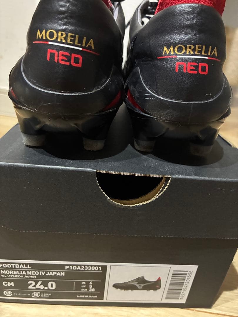 美品MIZUNO メンズ レディース サッカー スパイク シューズ モレリアネオ