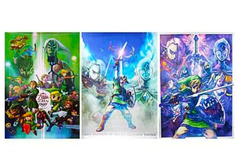 【非売品】クラブニンテンドー　ゼルダの伝説 ポスター４点セット 25周年