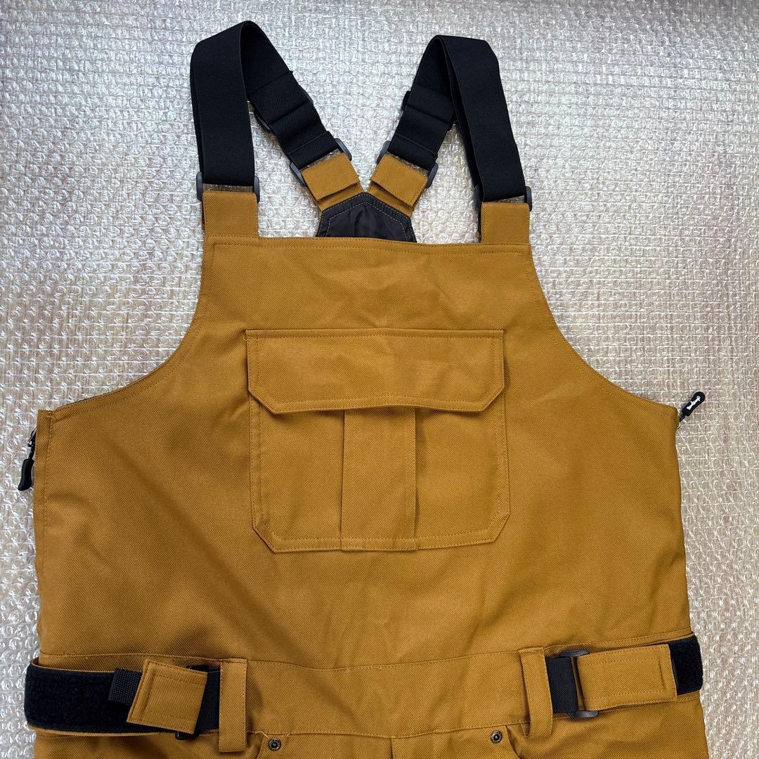 【美品】 ネームレス Lサイズ スノーボードビブパンツ
