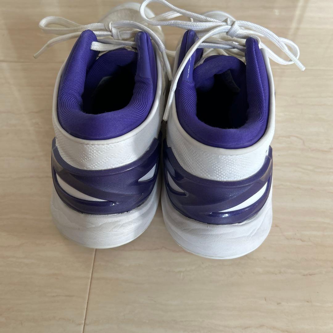 ASICS バスケットボールシューズ ホワイト/パープル