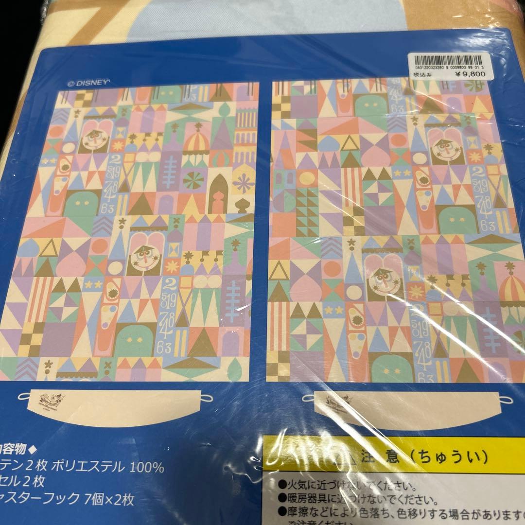 東京ディズニーリゾート カーテン イッツアスモールワールド 100×200cm