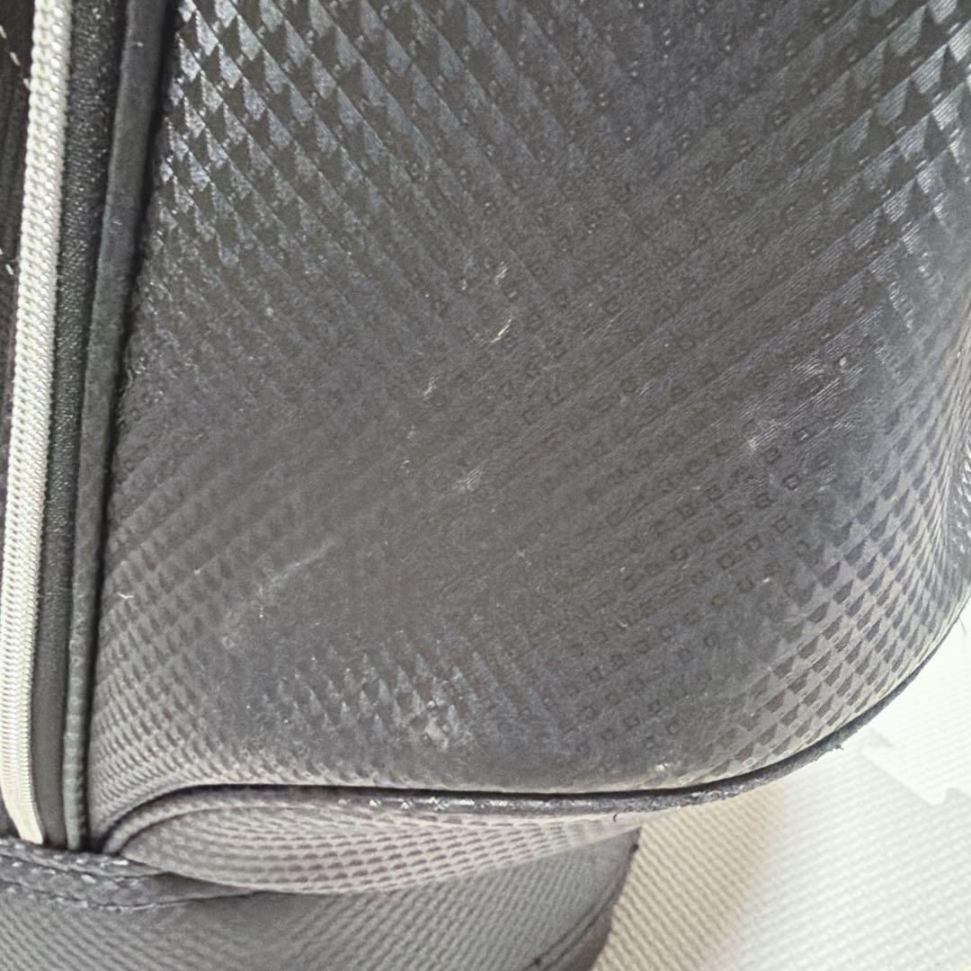 XXIO キャディバッグ ストライプ柄ブラック ゴルフバッグ　DUNLOP