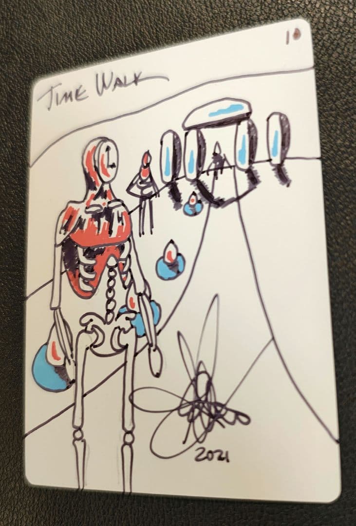 MTG アーティスト　Amy Weber氏　Time Walk スケッチ1枚