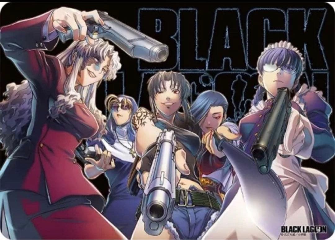 「BLACK LAGOON 」 ARE YOU ”READY”ラバーマット
