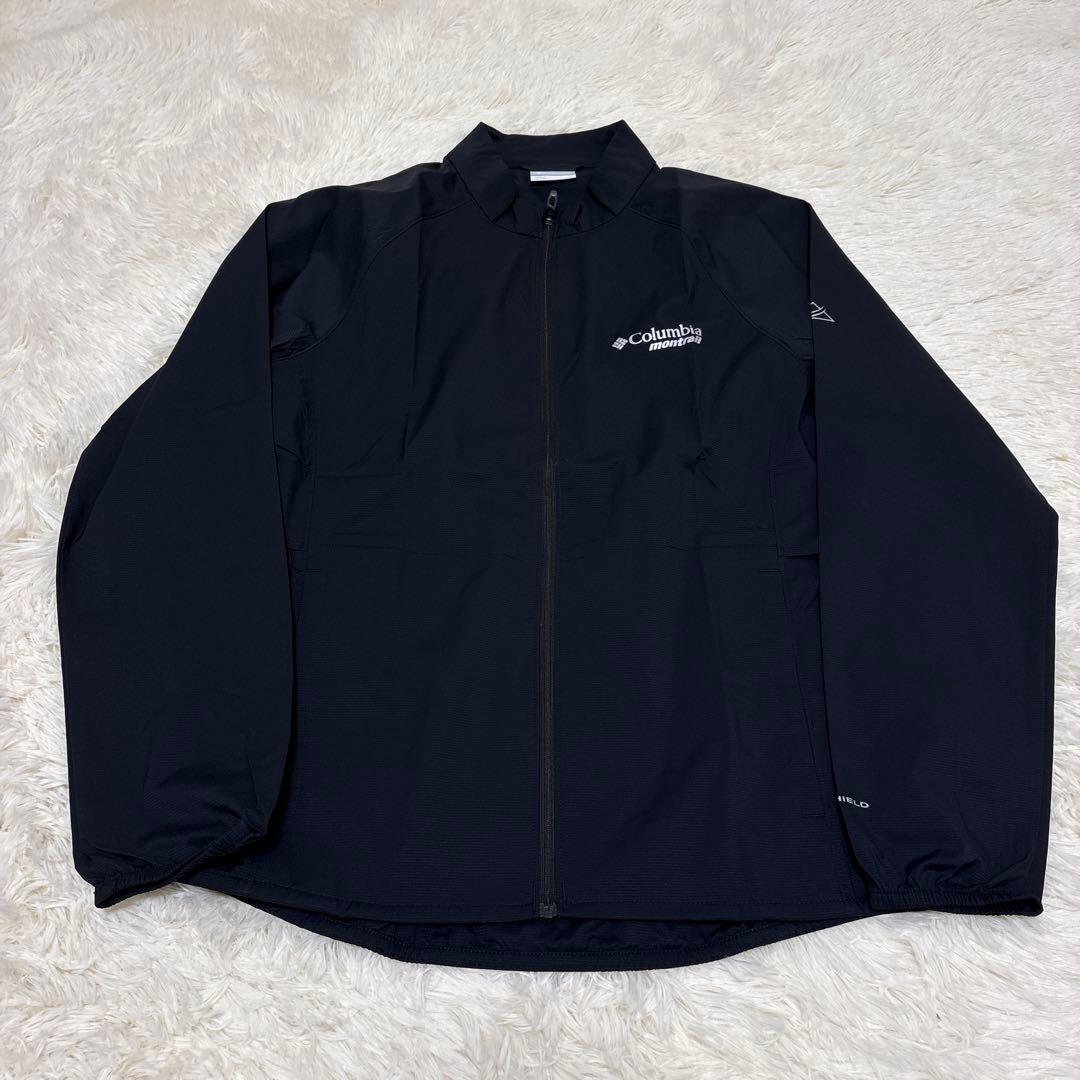 ▪️columbia montrail セットアップ　ジャージ上下　ナイロン　黒