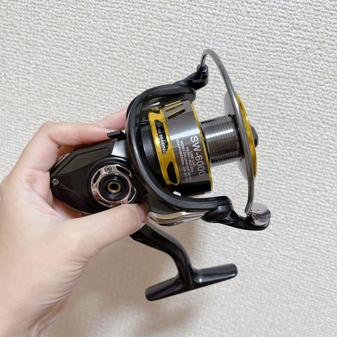 スピニングリール 遠投 エギングリール 超軽量 淡水釣り海釣り SW-6000