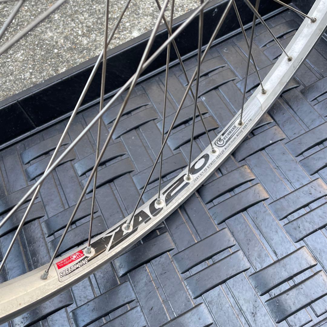 26インチ　MTB ホイール　前後セット　8S