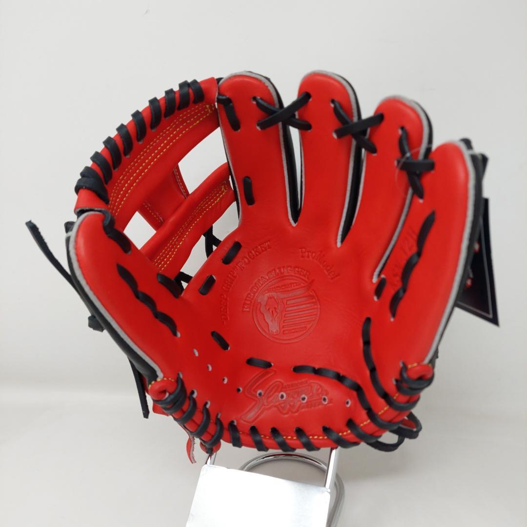 久保田スラッガー 少年軟式グローブ LT25-GJ2 J2H型 レッド×ブラック