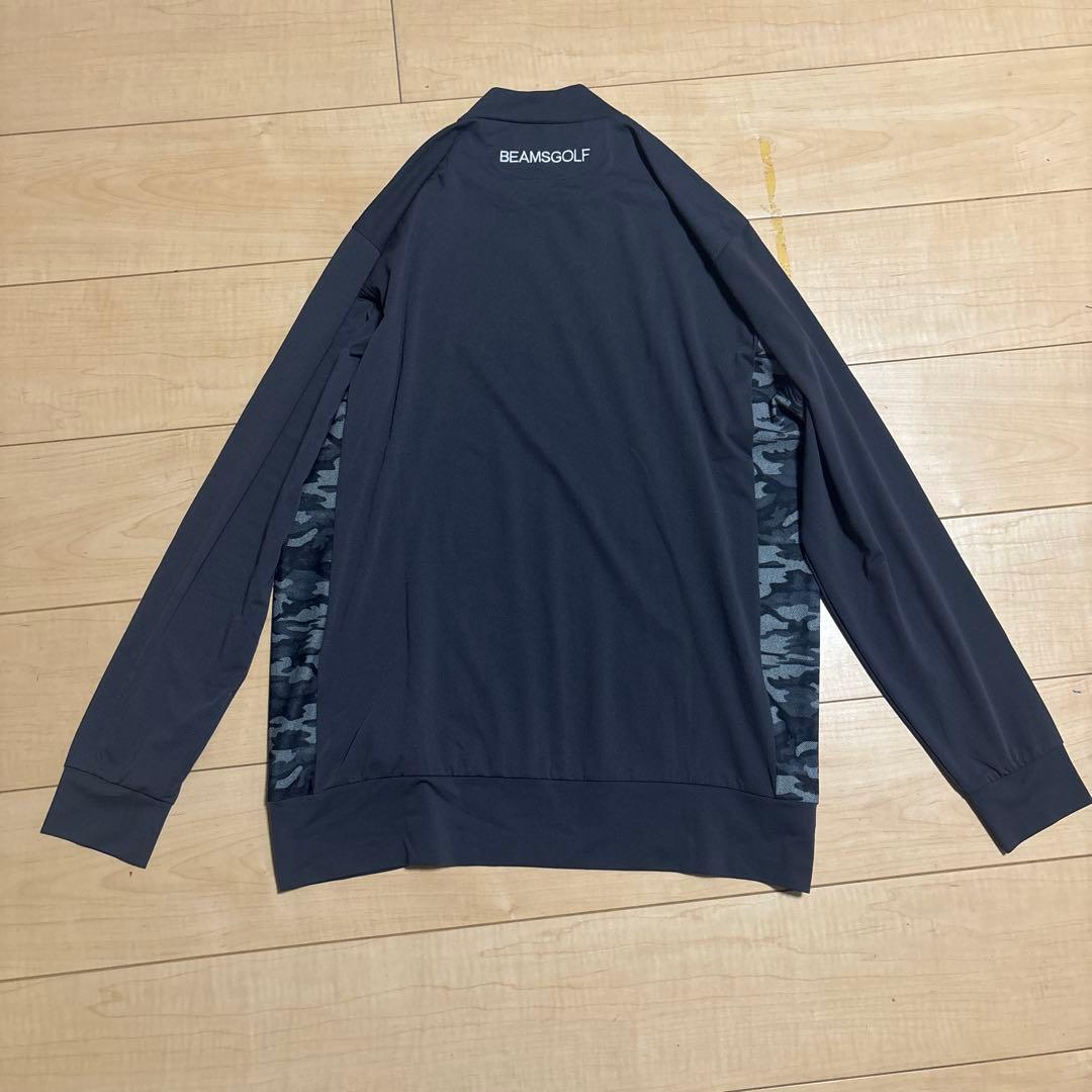 【BEAMS GOLF 】サイドカモ切替 モックネック XL 長袖