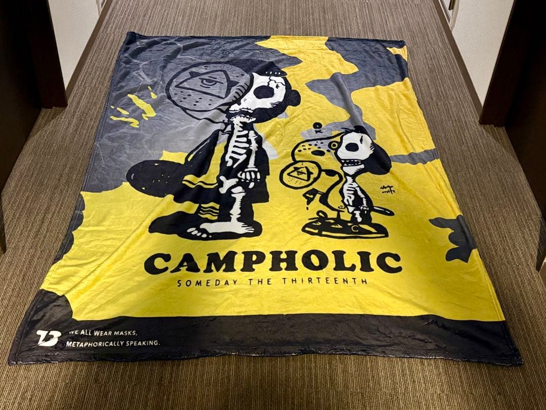 美品　big blanket \"HOLINUTS skull\"