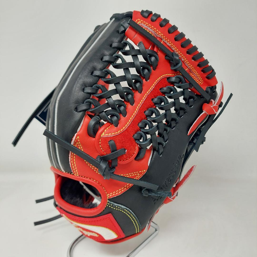 久保田スラッガー 少年軟式グローブ LT25-GJ7 J4A型 レッド×ブラック
