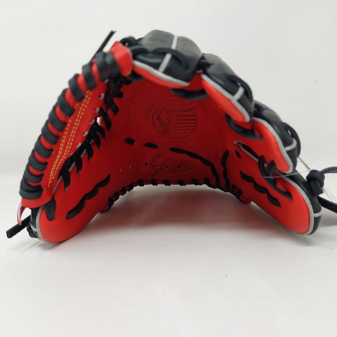 久保田スラッガー 少年軟式グローブ LT25-GJ7 J4A型 レッド×ブラック