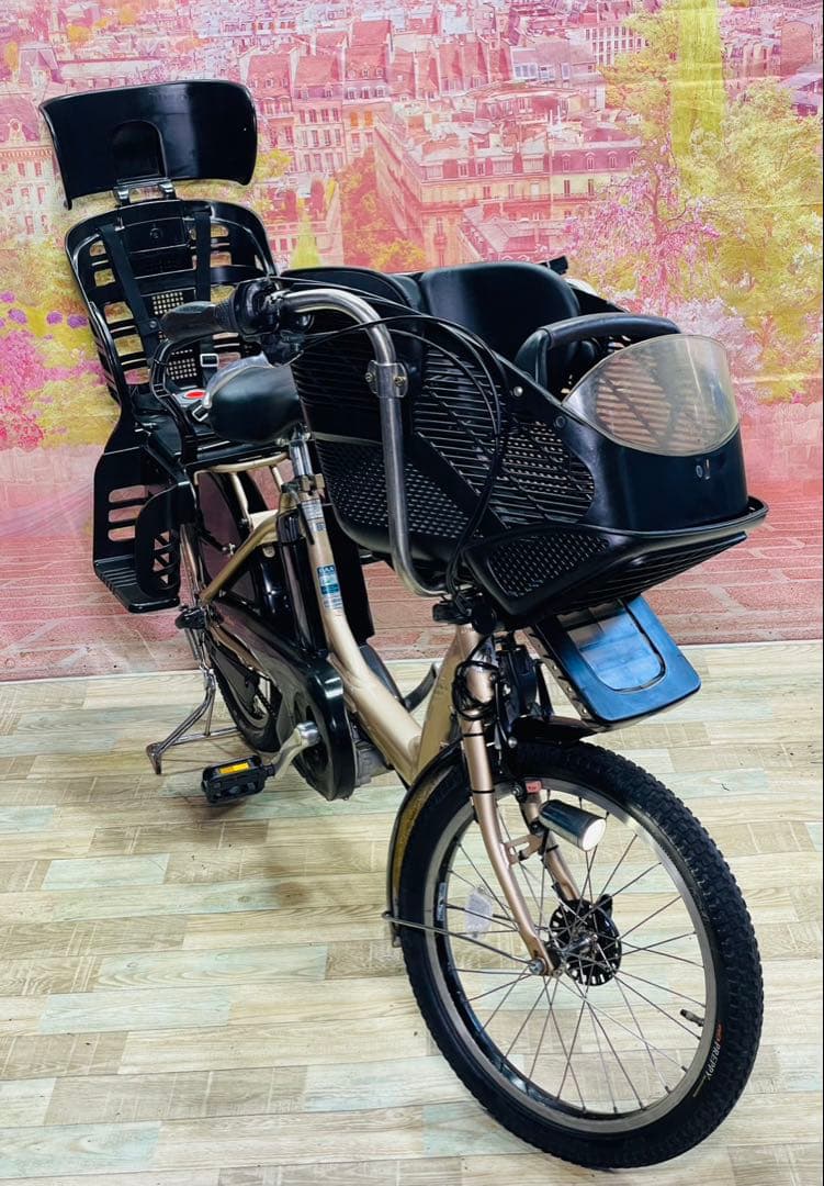 ZK3755 電動自転車 ブリヂストン アンジェリーノ 子供乗せ 20インチ