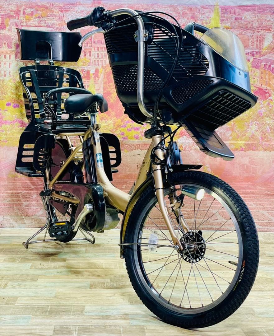 ZK3755 電動自転車 ブリヂストン アンジェリーノ 子供乗せ 20インチ