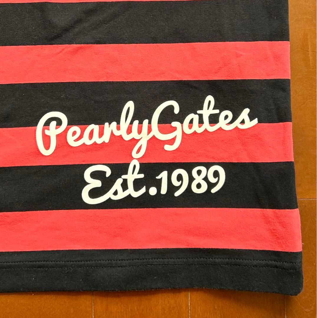 PEARLY GATES/パーリーゲイツ ボーダーハイネック半袖シャツ（5）