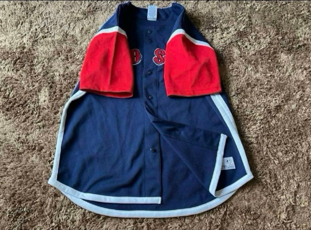 00年代 TRUEFAN MLB ボストン レッドソックス ベースボール シャツ
