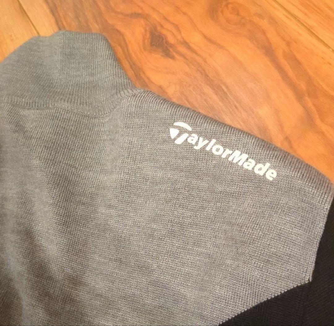 【試着のみ未使用】TaylorMade ジップニット サイズM グレー/ブラック
