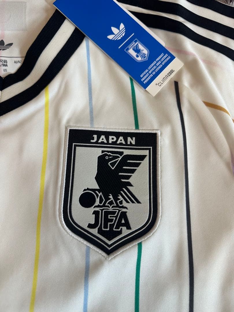 adidas 日本代表 シャツ ホワイト ストライプ