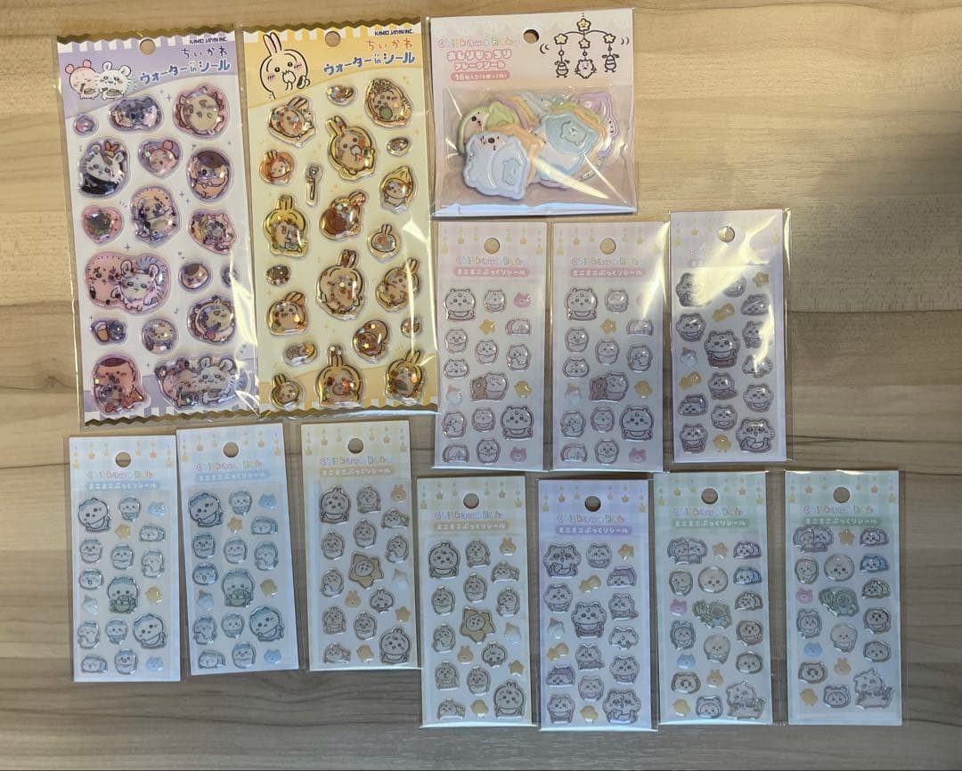 ちいかわ baby ウォーターイン ぷっくり フロッキー シール セット