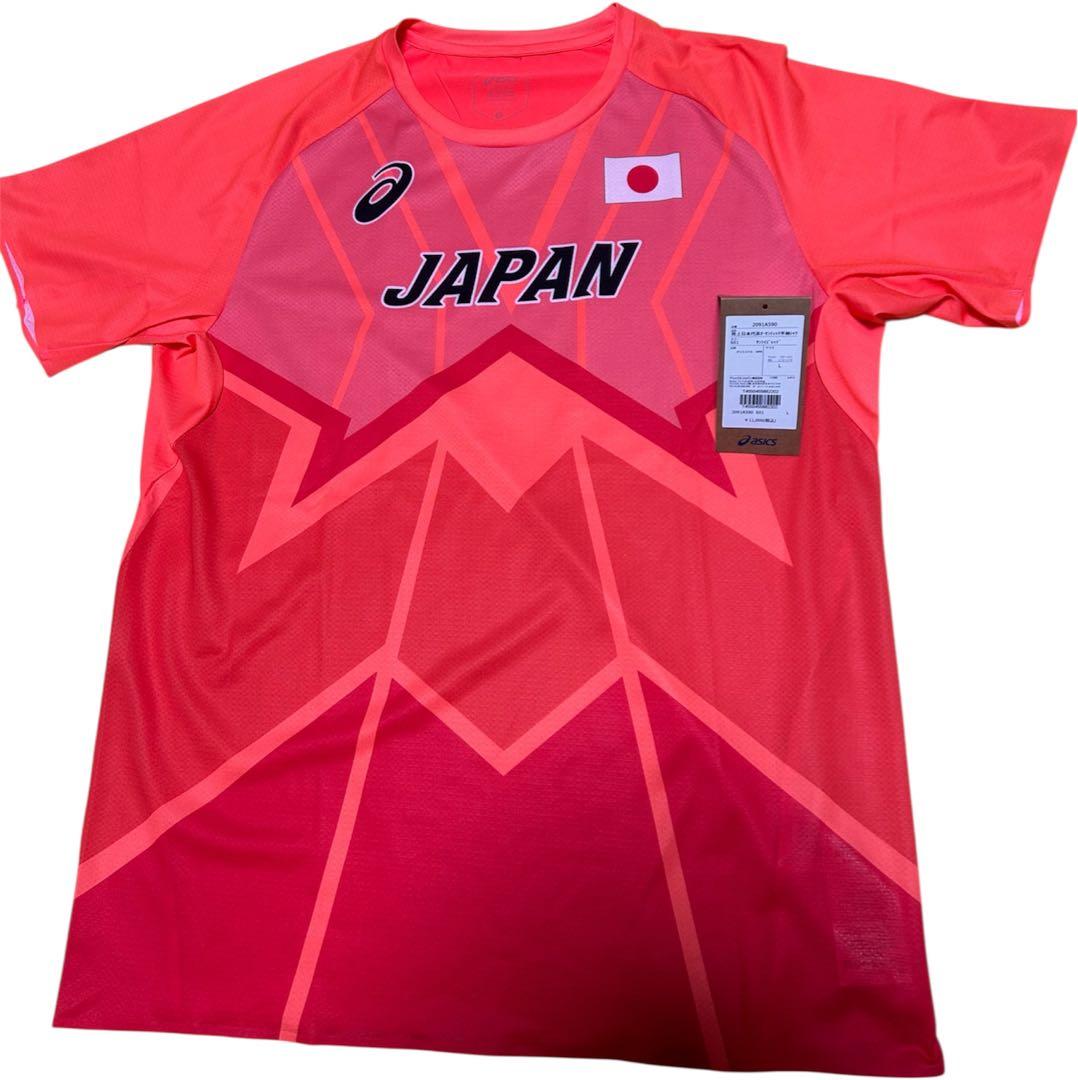 未使用/世界陸上 アシックスasics陸上日本代表オーセンティック半袖シャツ L