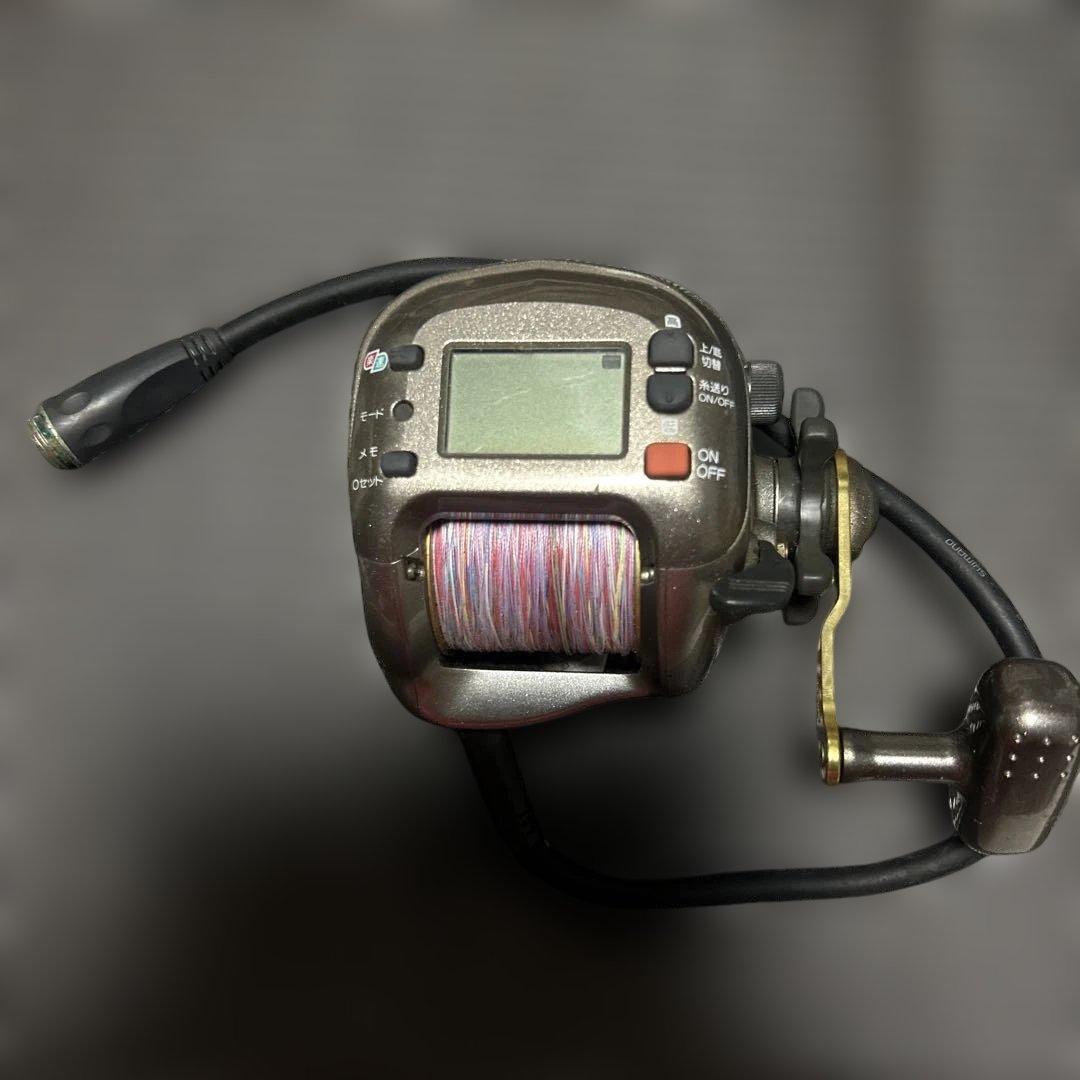 SHIMANO 1000Hデジタル電動リール カラフルライン付き