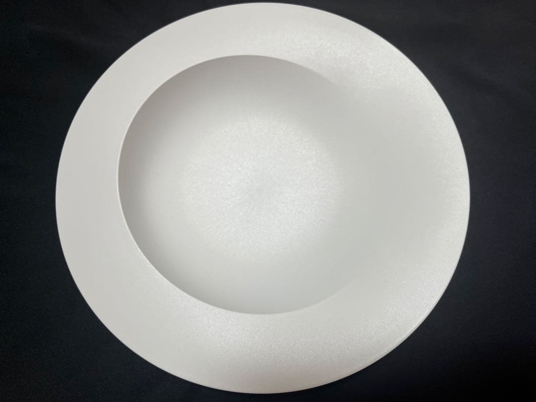ARAS 深皿スクープ皿 グレー ホワイト 26cm 2枚セット