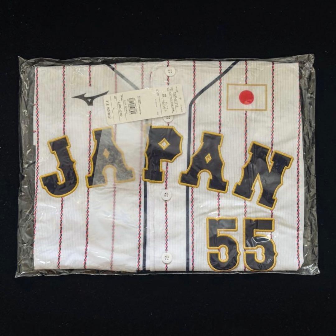 新品 Lサイズ 村上宗隆 侍ジャパン選手レプリカユニフォーム ホーム 刺繍タイプ